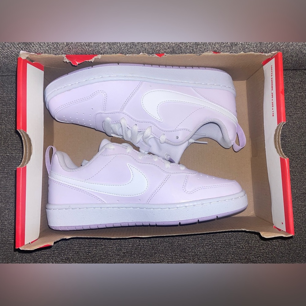 New Girls Size 5 Court Borough Low Recraft Gs Shoes - Picture 3 of 10